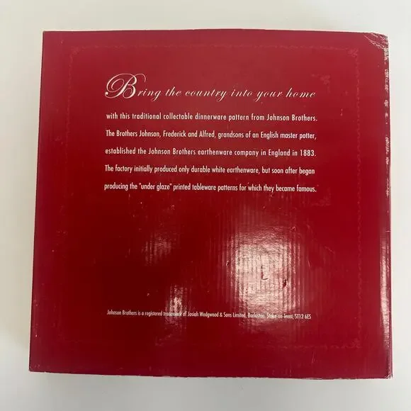 Johnson Bros Friendly Village Christmas Tree Candy Dish Holiday Decor Plate LG - Picture 8 of 10